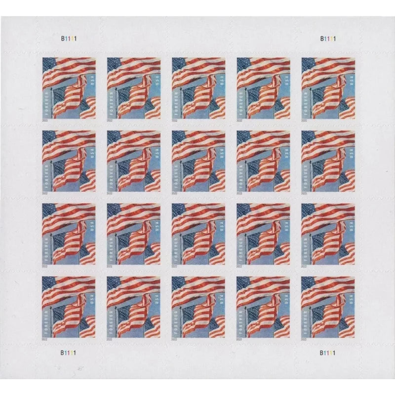 2022 Flag Forever Stamps - Sheet
