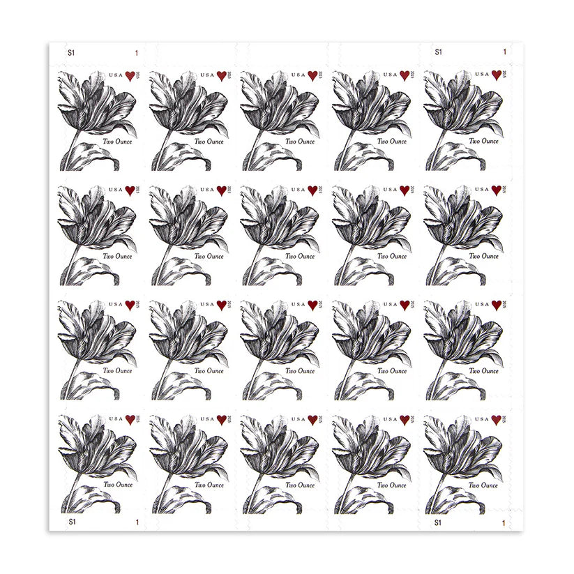 Two-Ounce Stamps 2015 Tulip – Wedding Invitation, First-Class Postage