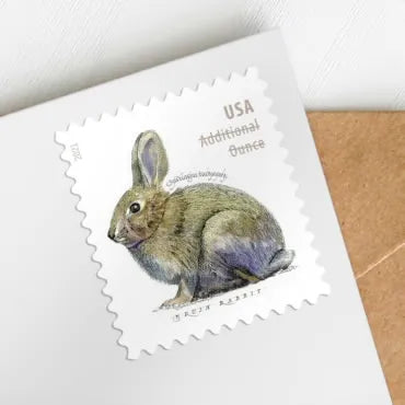 Additional Ounce Forever Stamps 2021 Brush Rabbit – Nature Series, Postage