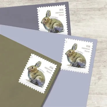 Additional Ounce Forever Stamps 2021 Brush Rabbit – Nature Series, Postage
