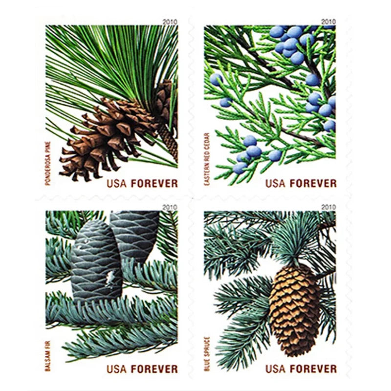 Forever Stamps 2010 Holiday Evergreens – Seasonal Celebration, First-Class Postage