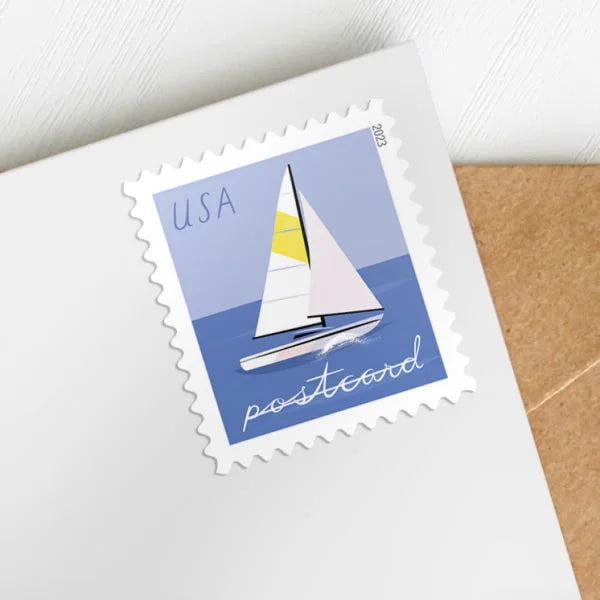 Postcard Rate Stamps 2023 Sailboats – Nautical Theme, Postcard Rate