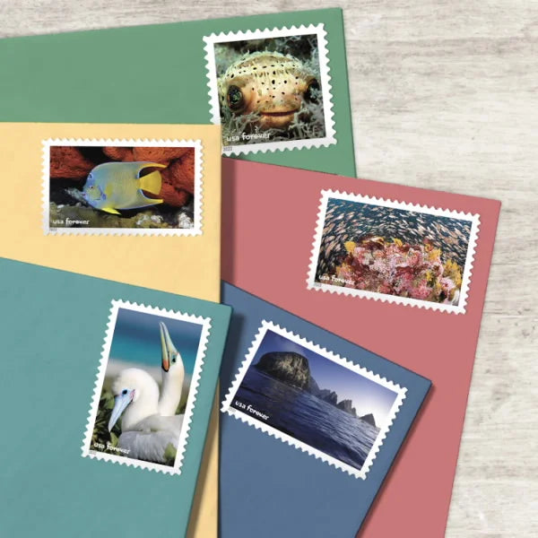 Forever Stamps 2022 National Marine Sanctuaries – Ocean Conservation, First-Class Postage
