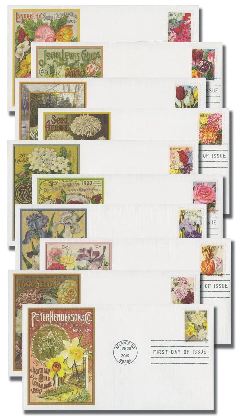 Forever Stamps 2016 Botanical Art – Flower Illustration Collection, First-Class Postage