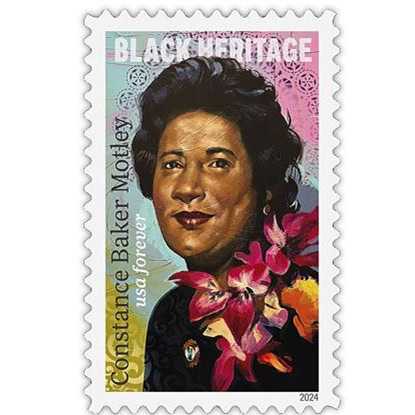 Forever Stamps 2024 Constance Baker Motley – Black Heritage, First-Class Postage