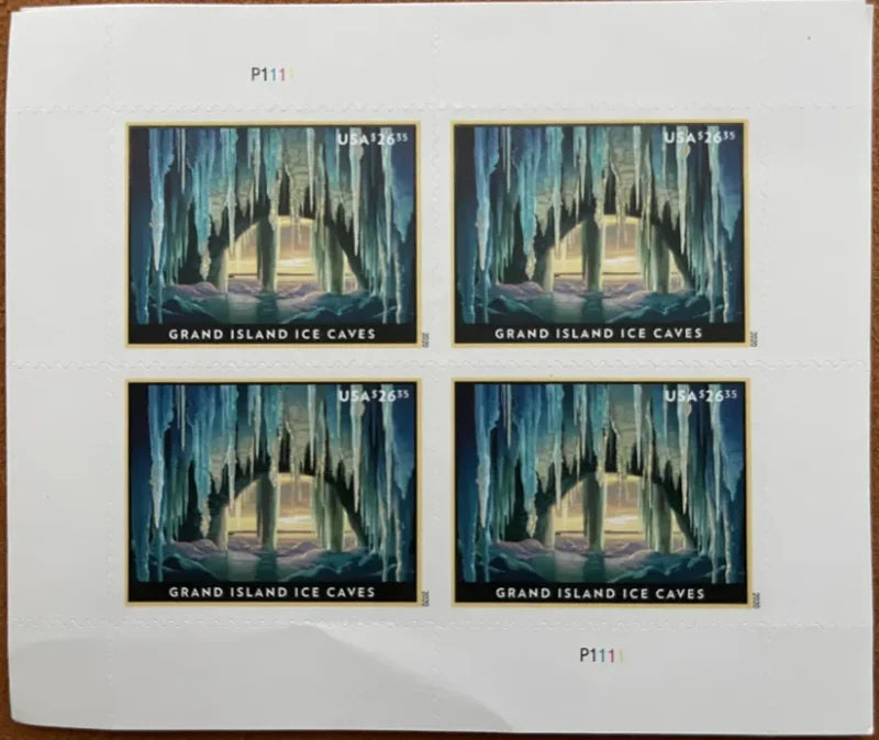 Priority Mail Express Stamps 2020 Grand Island Ice Caves – Nature Series, $26.35 Postage