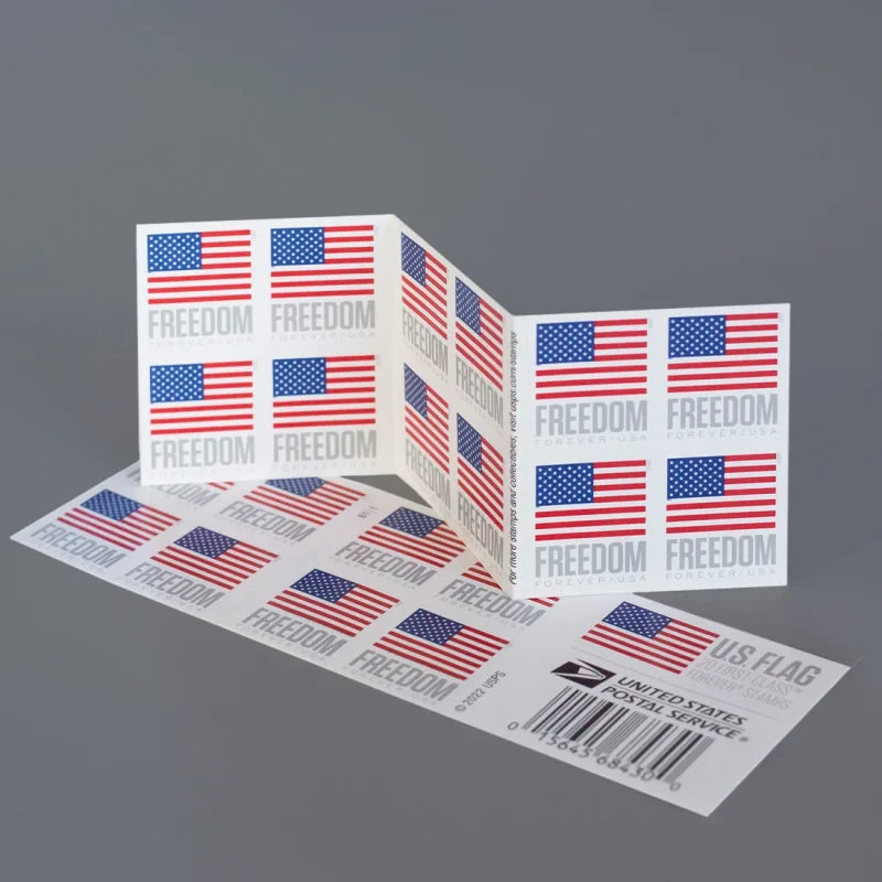 Forever Stamps 2023 U.S. Flag – Modern Patriotic Symbol, First-Class Postage