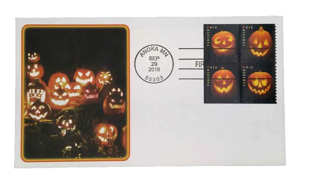 Forever Stamps 2016 Jack-O’-Lanterns – Halloween Holiday, First-Class Postage