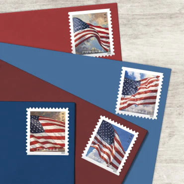 Forever Stamps 2024 U.S. Flags – Patriotic Symbol, First-Class Postage