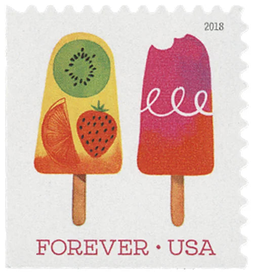 Forever Stamps 2018 Frozen Treats – Summer Fun, First-Class Postage
