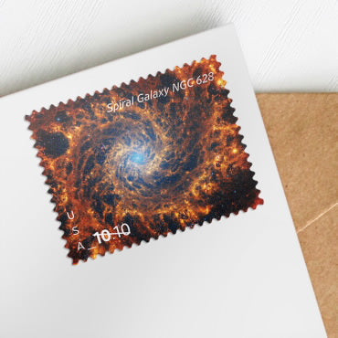 $10.10 Stamps 2025 Spiral Galaxy NGC 628 – Astronomy Collection, Priority Mail Express Rate