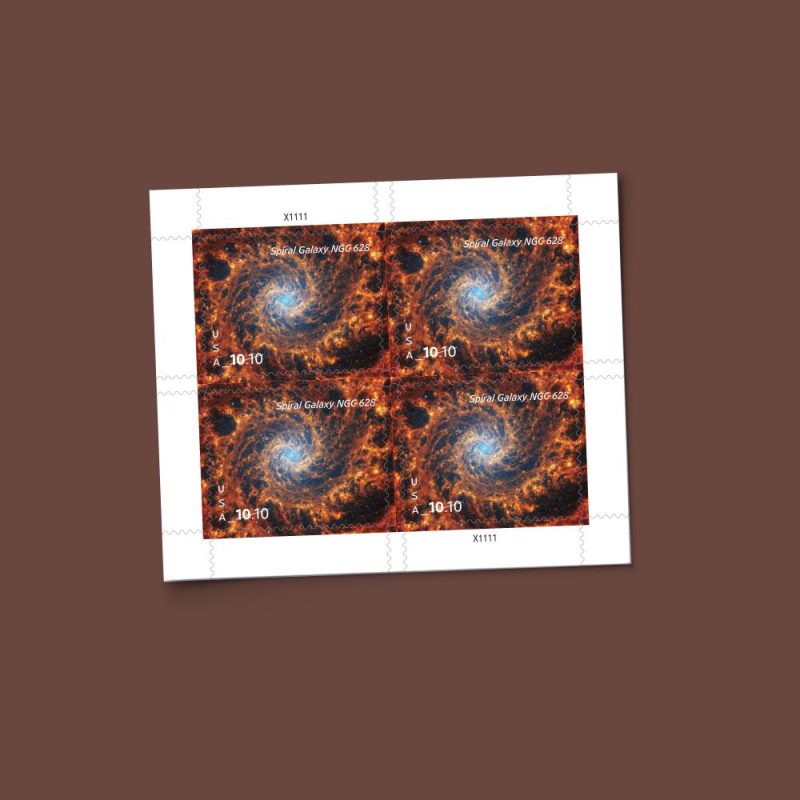 $10.10 Stamps 2025 Spiral Galaxy NGC 628 – Astronomy Collection, Priority Mail Express Rate