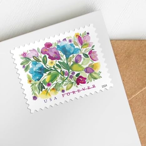 Forever Stamps 2024 Celebration Blooms – Nature Series, First-Class Postage