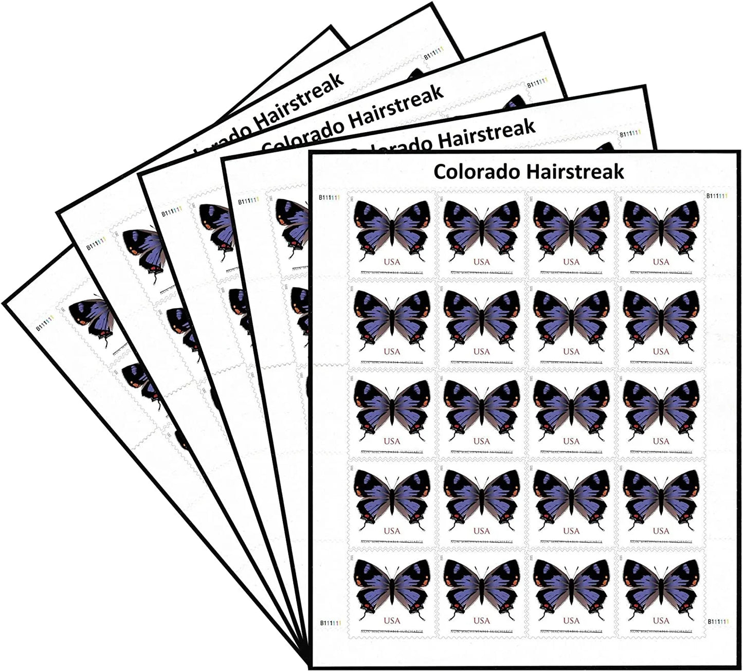 $1.12 Stamps 2021 Colorado Hairstreak Butterfly – Non-Machinable Surcharge, First-Class Rate