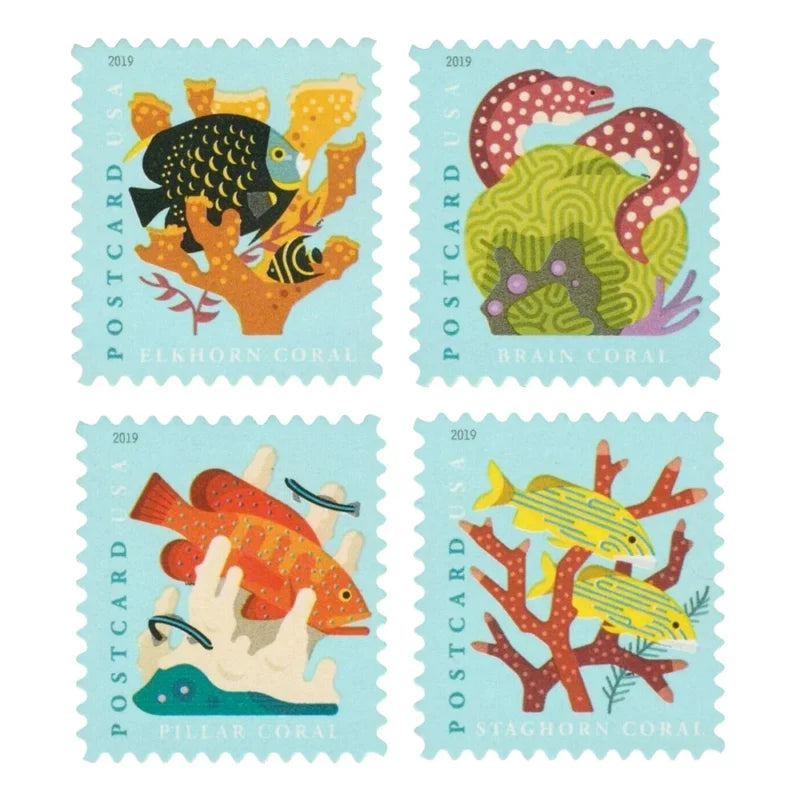 Postcard Rate Stamps 2019 Coral Reefs – Marine Life Series, Postcard Rate