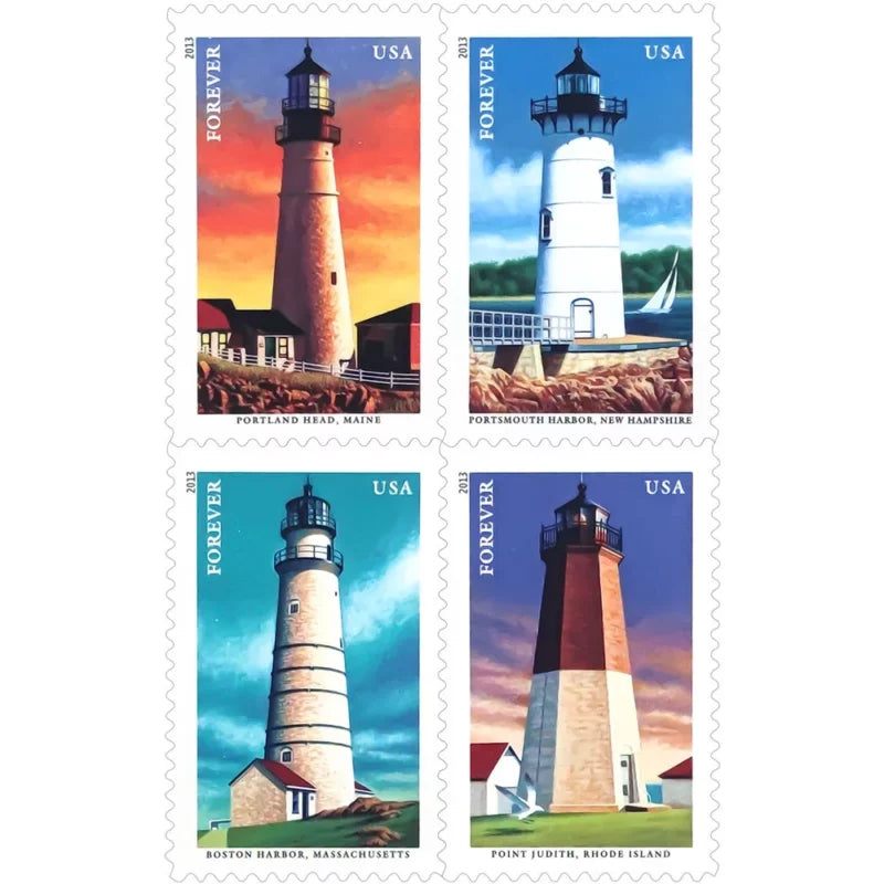 Forever Stamps 2013 Mid Atlantic Lighthouses – First-Class Postage