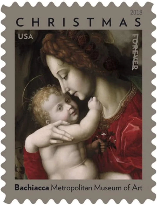Forever Stamps 2018 Madonna and Child – Christmas Mail, First-Class Postage