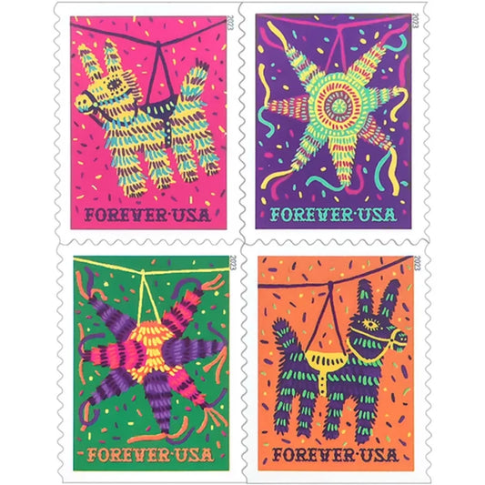 Forever Stamps 2023 Piñatas – Festive Celebration, First-Class Postage