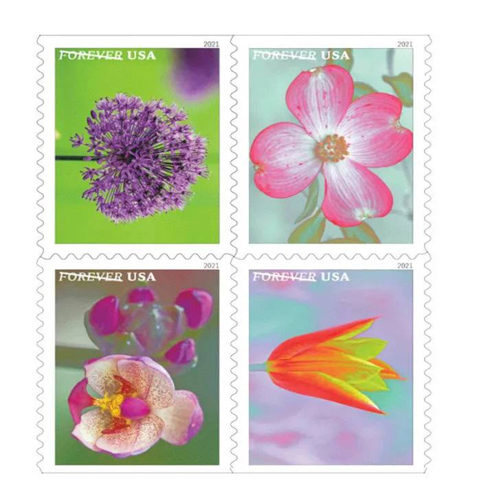 Forever Stamps 2021 Garden Beauty – Nature Series, First-Class Postage