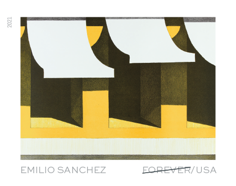 Forever Stamps 2021 Emilio Sanchez – Art Collection, Cultural Heritage, First-Class Postage