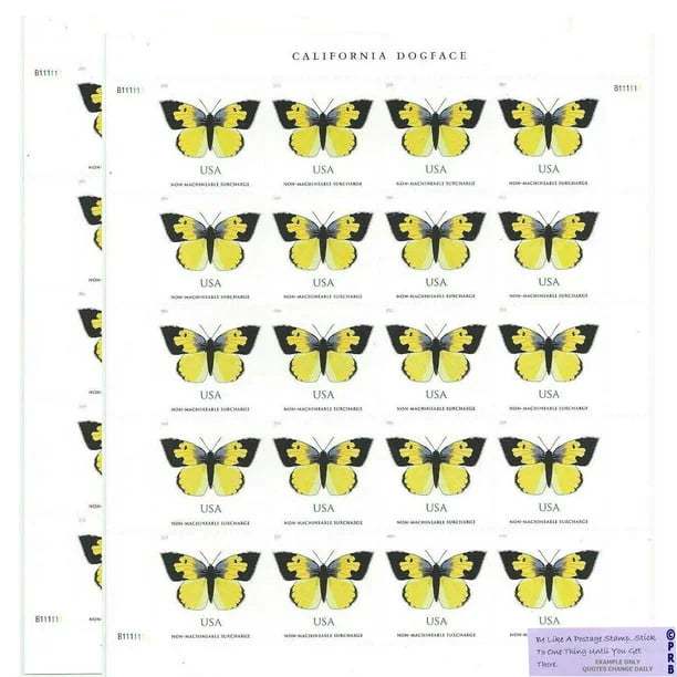 $1.12 Stamps 2019 California Dogface Butterfly – Non-Machinable Surcharge, First-Class Rate