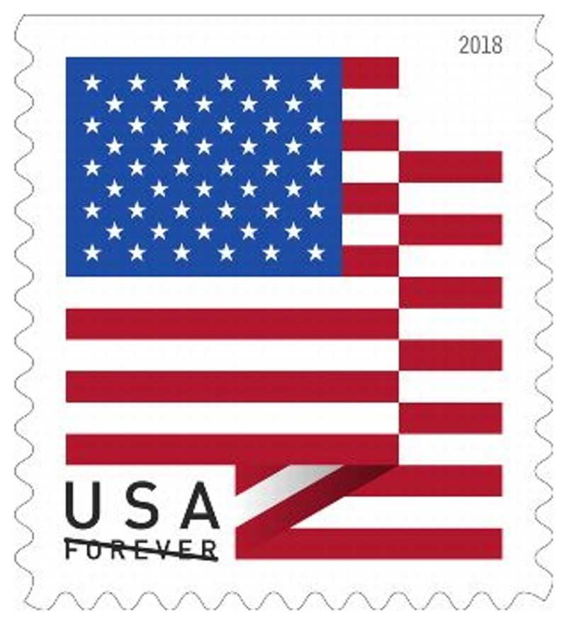 Forever Stamps 2018 U.S. Flag – Patriotic Symbol, First-Class Postage