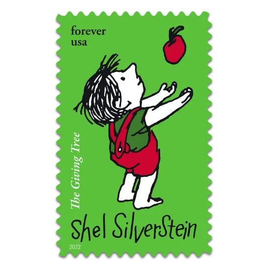 Forever Stamps 2022 Shel Silverstein – The Giving Tree Literary Tribute, First-Class Postage
