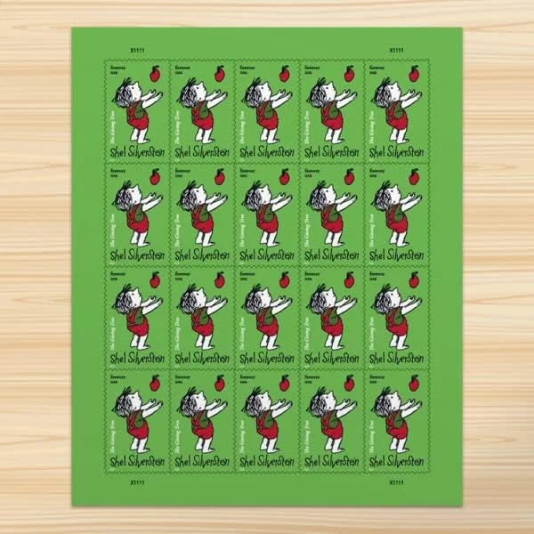 Forever Stamps 2022 Shel Silverstein – The Giving Tree Literary Tribute, First-Class Postage