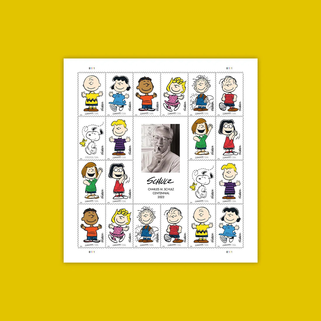 Forever Stamps 2022 Charles M. Schulz – Peanuts Cartoon Characters, First-Class Postage