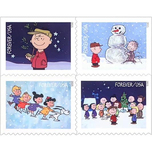 Forever Stamps 2015 A Charlie Brown Christmas – Holiday Celebration, First-Class Postage