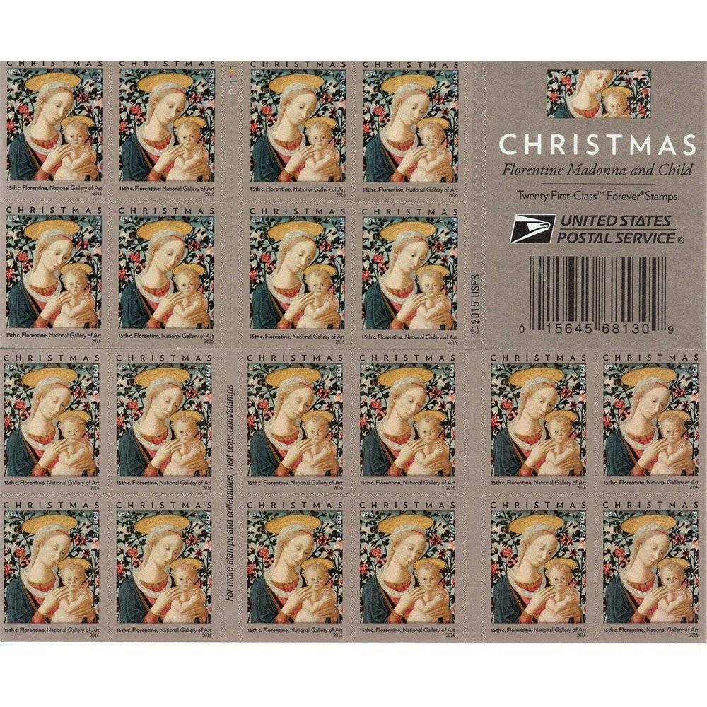 Forever Stamps 2016 Florentine Madonna and Child – Art Collection, First-Class Postage