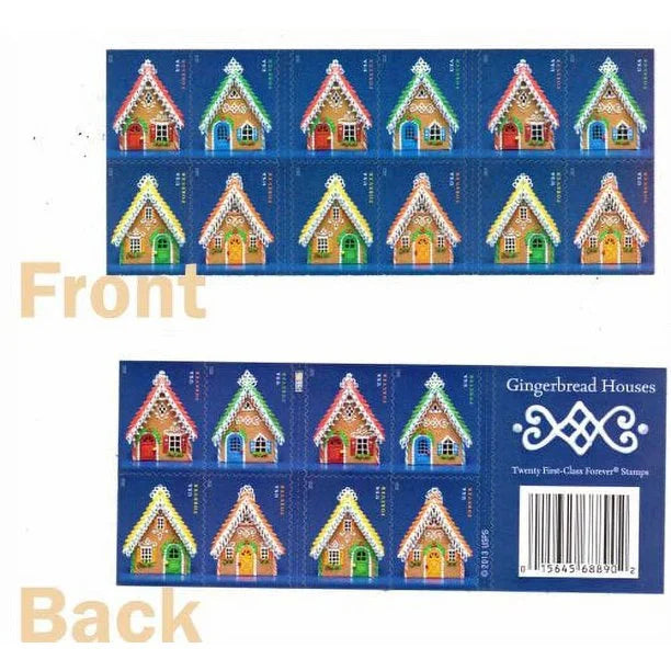 Forever Stamps 2013 Gingerbread Houses – Holiday Celebration, First-Class Postage