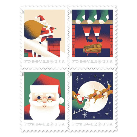 Forever Stamps 2021 A Visit from St. Nick, First-Class Postage