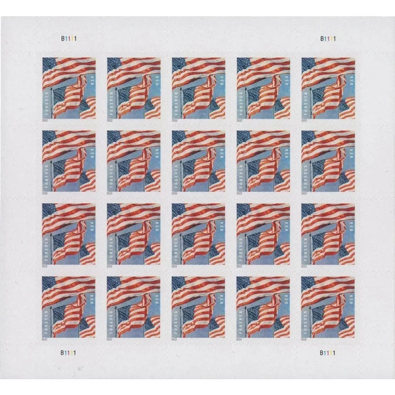 Forever Stamps 2022 U.S. Flag – Patriotic Symbol, First-Class Postage