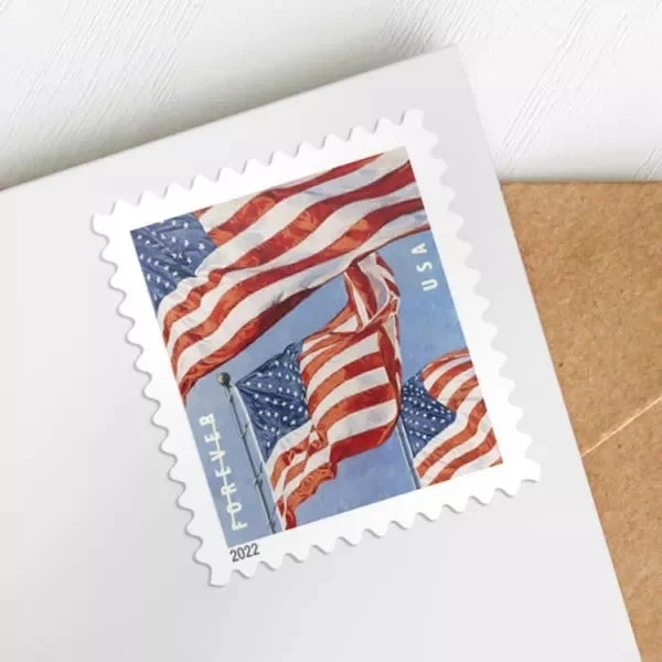 Forever Stamps 2022 U.S. Flag – Patriotic Symbol, First-Class Postage