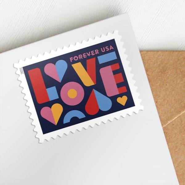 Forever Stamps 2021 Love – Love & Celebration, First-Class Postage