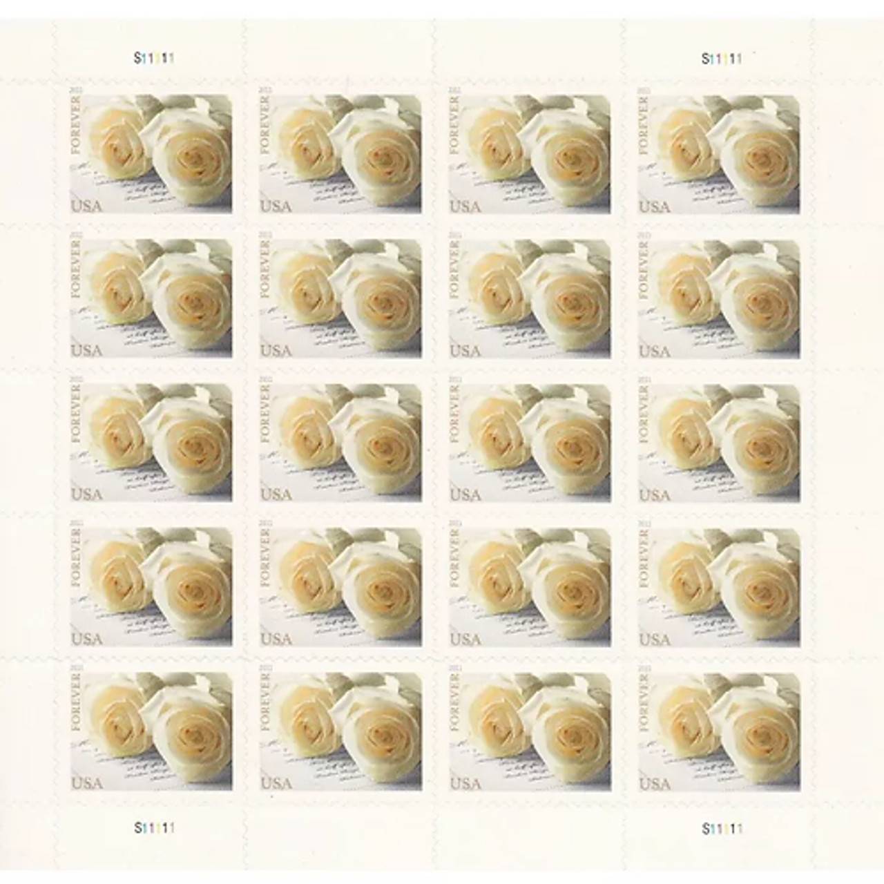 Forever Stamps 2011 Wedding Roses – Wedding Mail, First-Class Postage