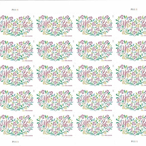 Two-Ounce Stamps 2015 Yes, I Do – Wedding Invitation, First-Class Postage