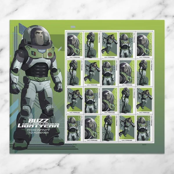 Forever Stamps 2022 Go Beyond: Buzz Lightyear – Pop Culture Series, First-Class Postage