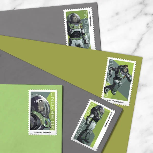 Forever Stamps 2022 Go Beyond: Buzz Lightyear – Pop Culture Series, First-Class Postage