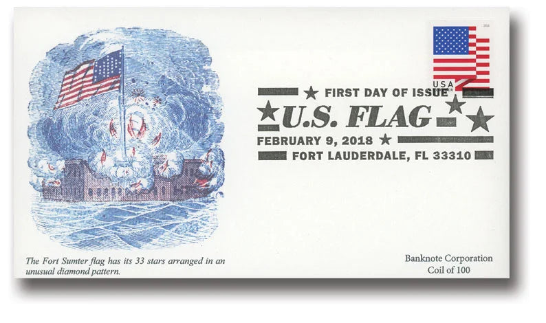 Forever Stamps 2018 U.S. Flag – Patriotic Symbol, First-Class Postage