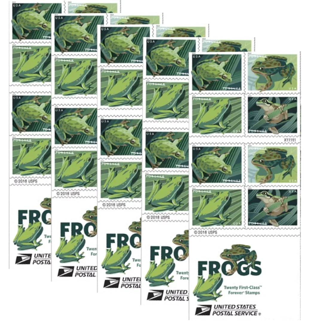 Forever Stamps 2019 Frogs – Wildlife Series, First-Class Postage
