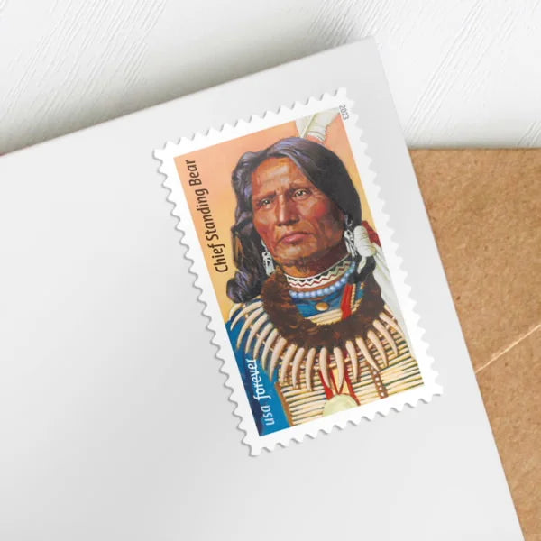 Forever Stamps 2023 Chief Standing Bear – Historical Tribute, First-Class Postage