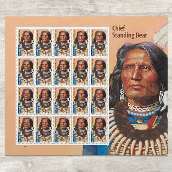 Forever Stamps 2023 Chief Standing Bear – Historical Tribute, First-Class Postage