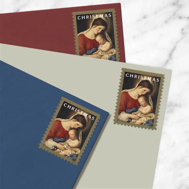 Forever Stamps 2024 Christmas Madonna and Child – Holiday Celebration, First-Class Postage