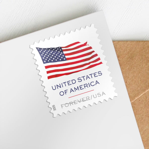 Forever Stamps 2025 U.S. Flag – Patriotic Symbol, First-Class Postage