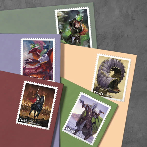 Forever Stamps 2024 Dungeons & Dragons – Cultural Heritage Collection, First-Class Postage