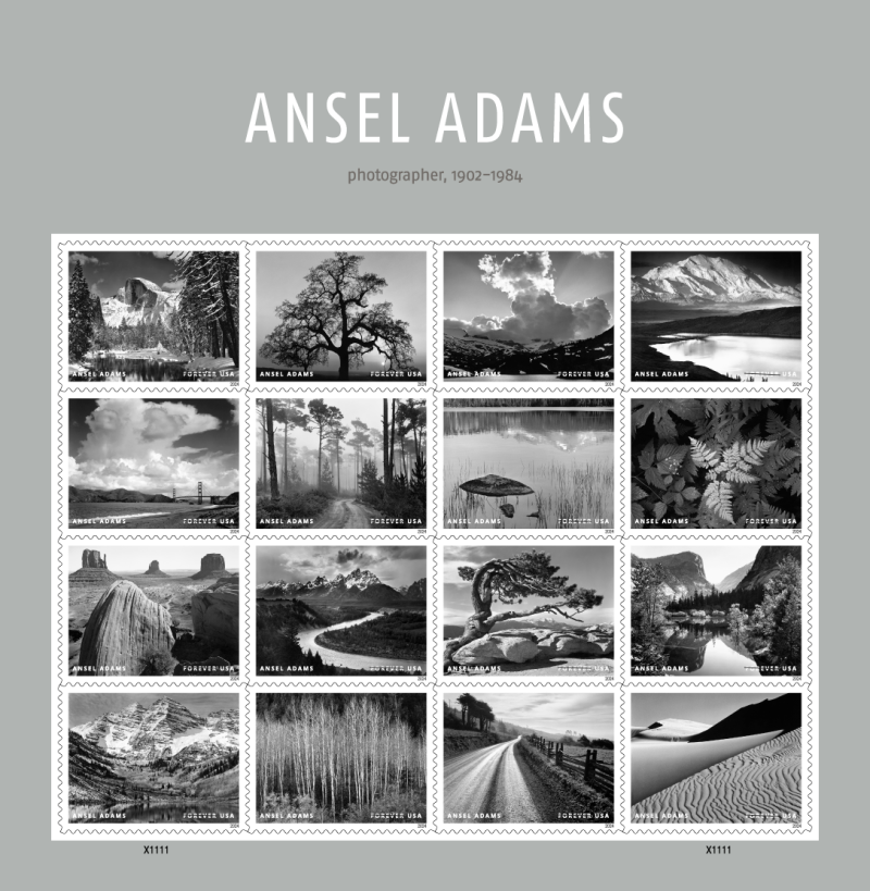 Forever Stamps 2024 Ansel Adams Photography – Art Collection, First-Class Postage