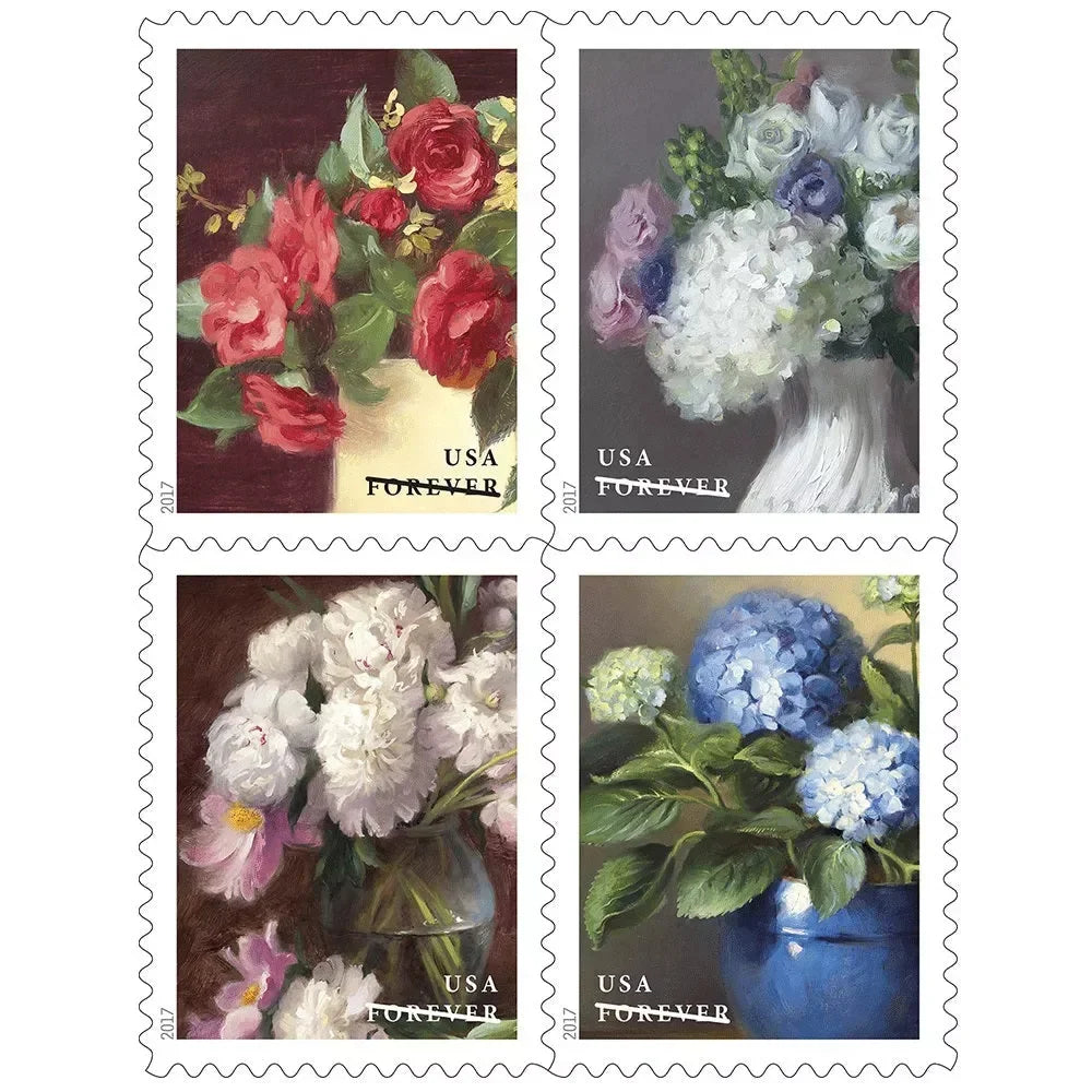 Forever Stamps 2017 Flowers from the Garden – Nature Series, First-Class Postage
