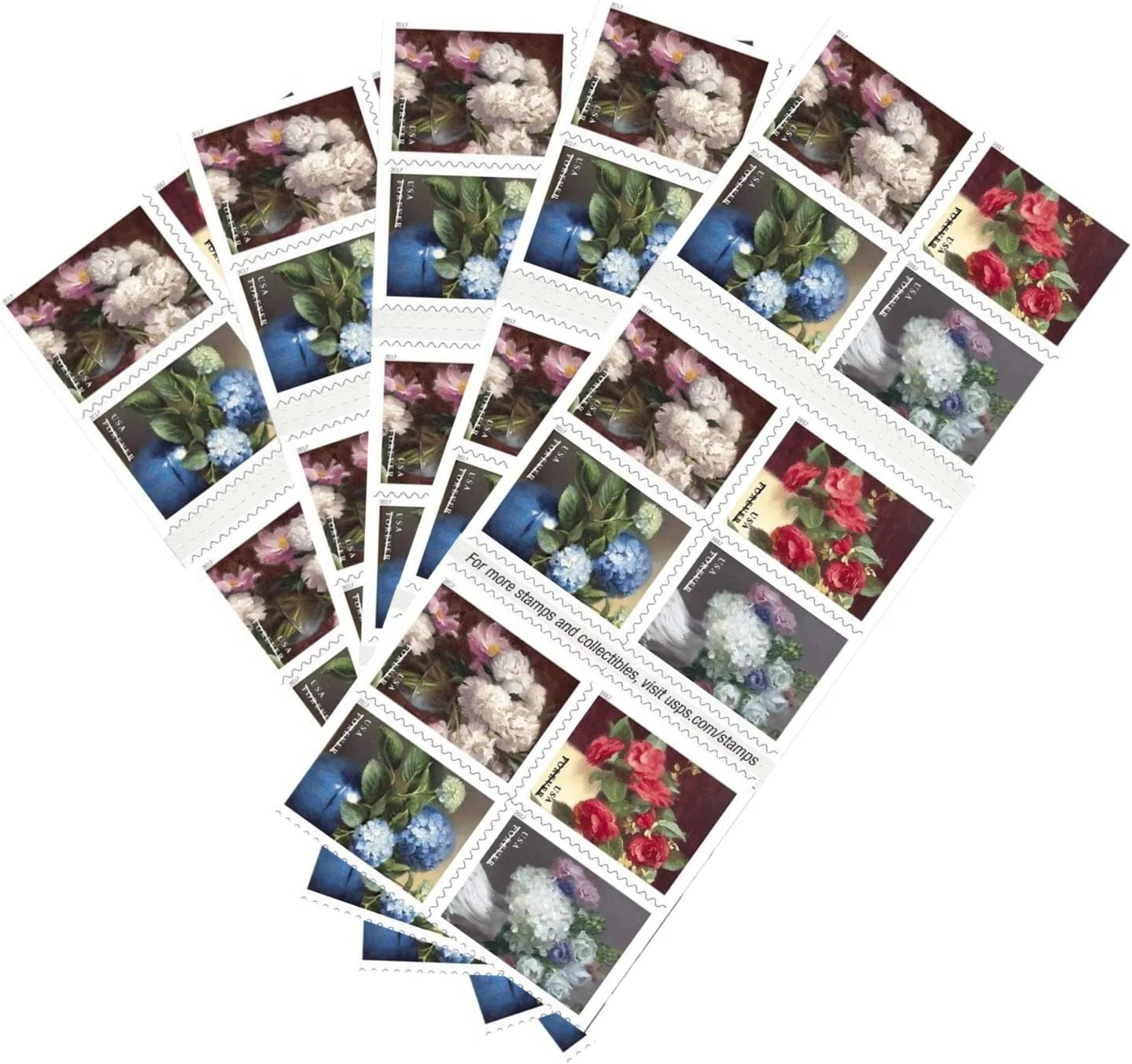 Forever Stamps 2017 Flowers from the Garden – Nature Series, First-Class Postage